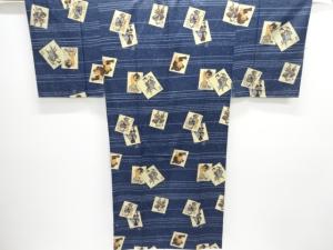 未使用品　大津絵模様男物長襦袢